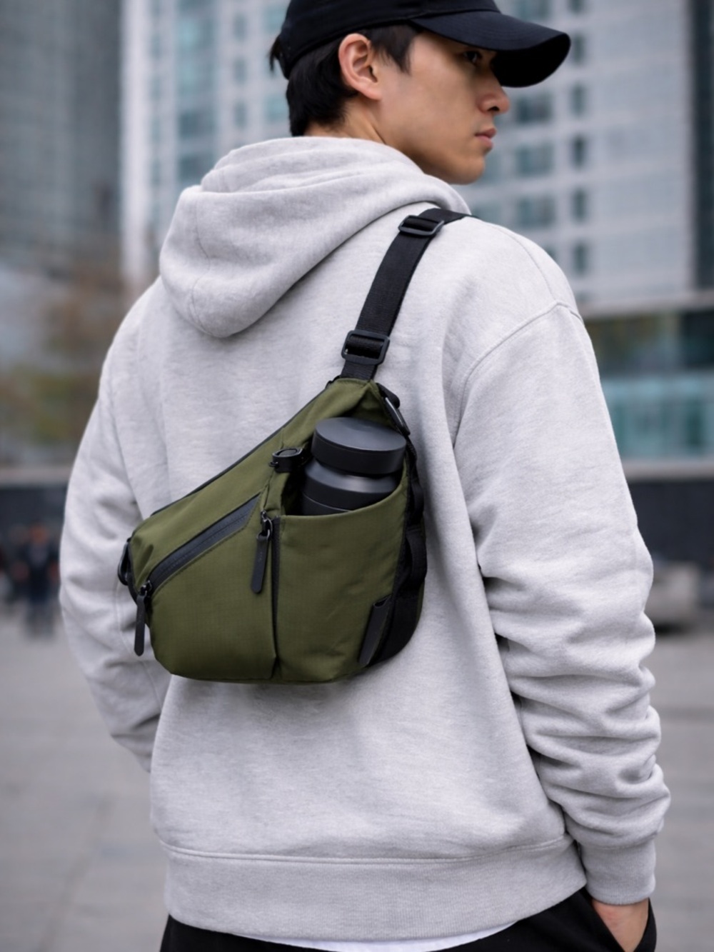 ALPAKA Flow Satchel 2L – Olive Green Crossbody